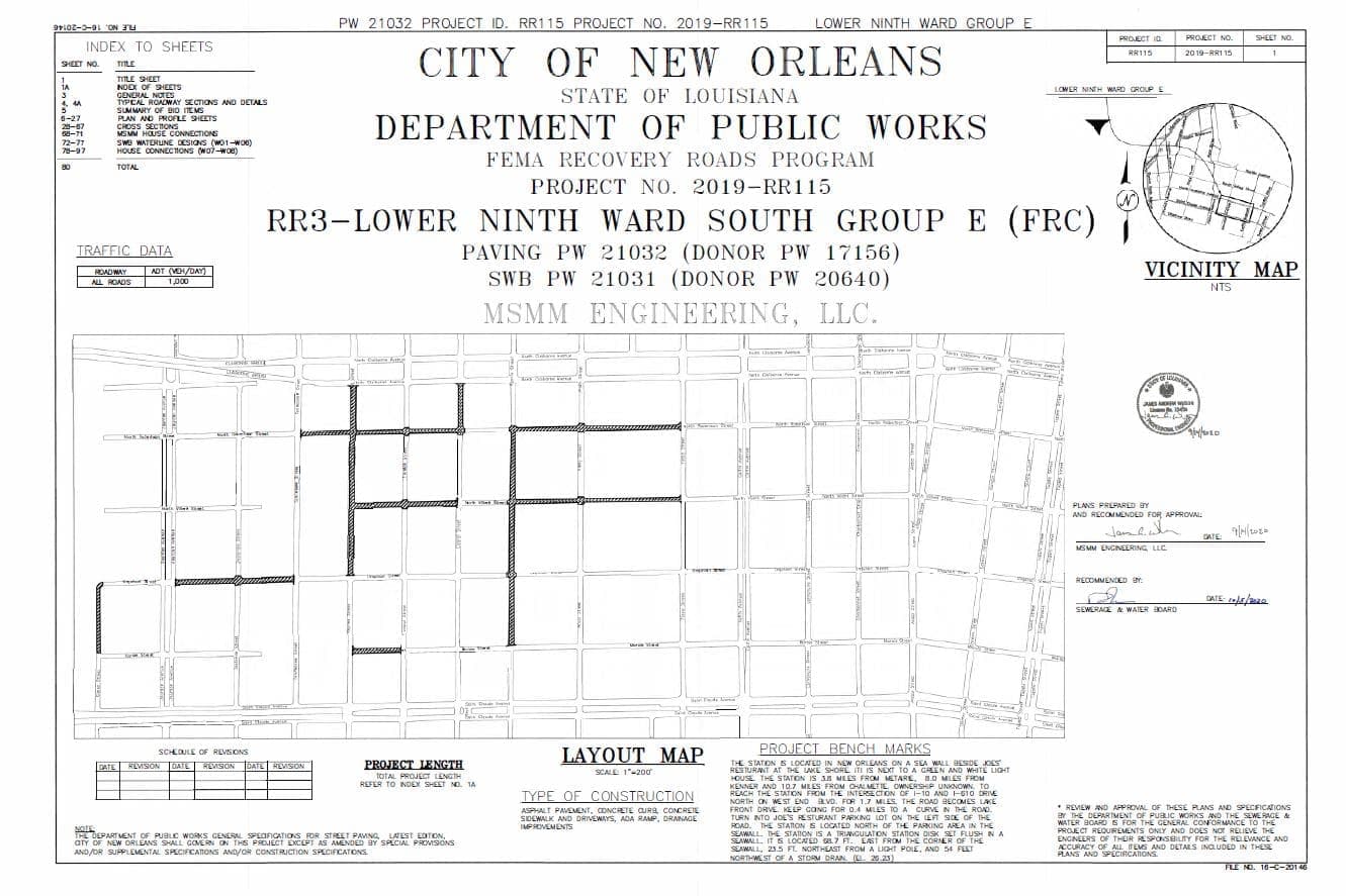 FEMA JIRR — Lower 9th Ward South Group E (RR115)